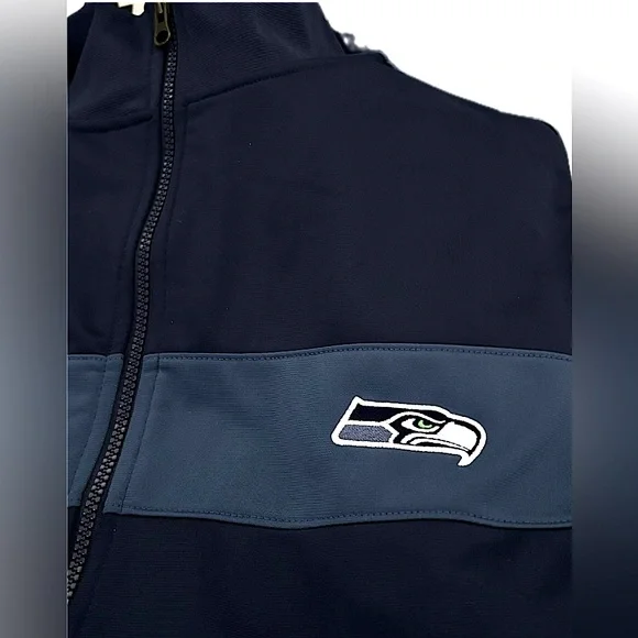 Seattle Seahawks Men’s Track Jacket SiZE: 2XL NFL Football Full Zip Casual